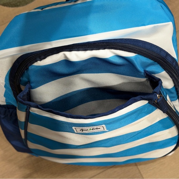 Ame and Lulu Game On Tennis Backpack Marine GTBP215 Nylon Padded Shoulders New - Picture 8 of 14